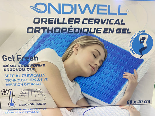 oreiller orthopedique en mousse a memoire de forme