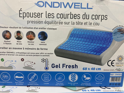 oreiller orthopedique en mousse a memoire de forme