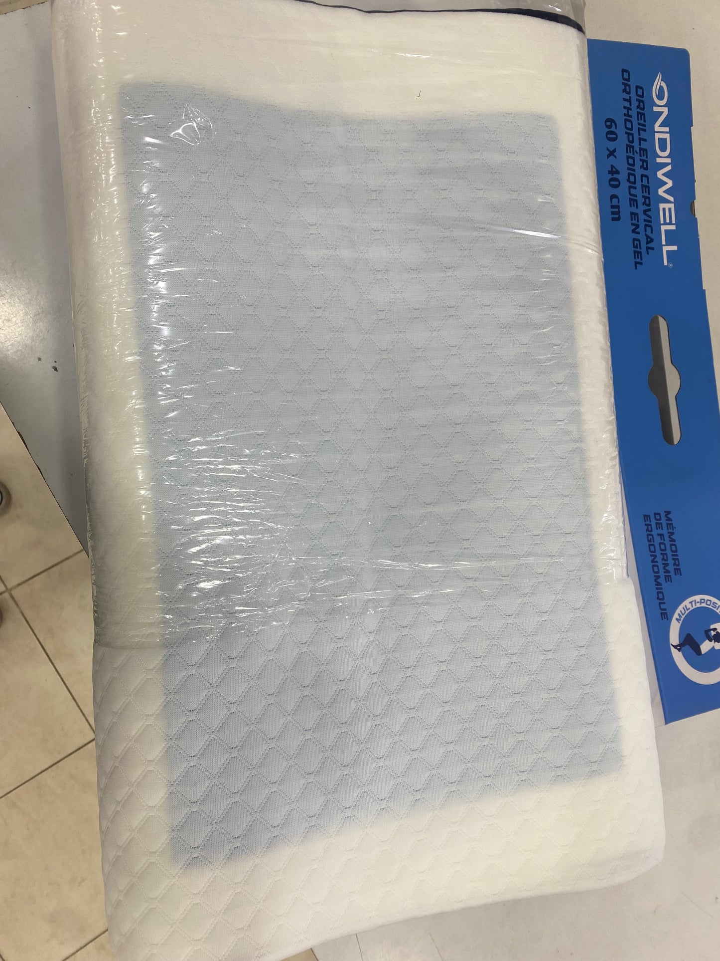 oreiller orthopedique en mousse a memoire de forme